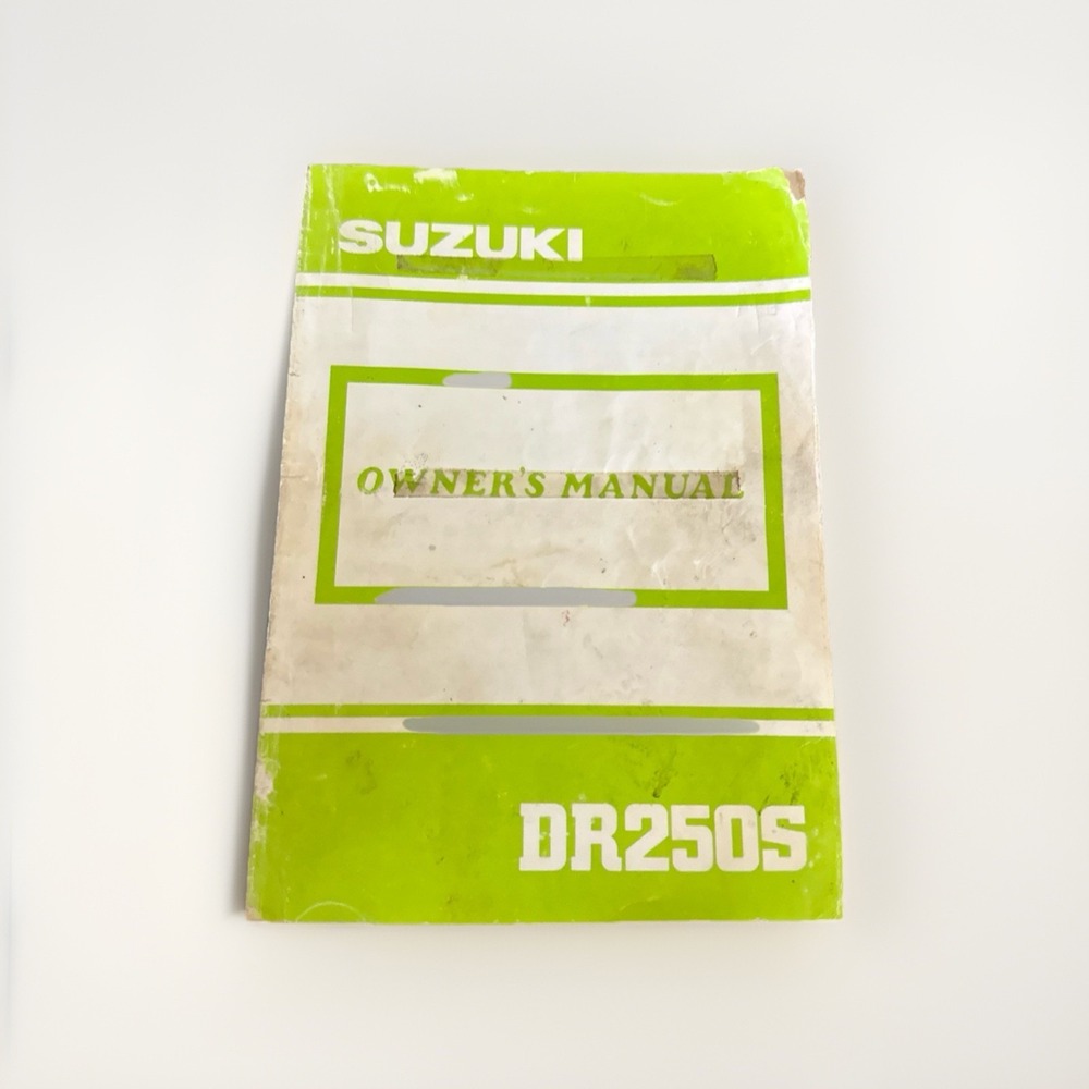 Suzuki Owners Manual‎ DR250S 73 Page Book w/ Wiring Diagram 99011-15D72-03A  A